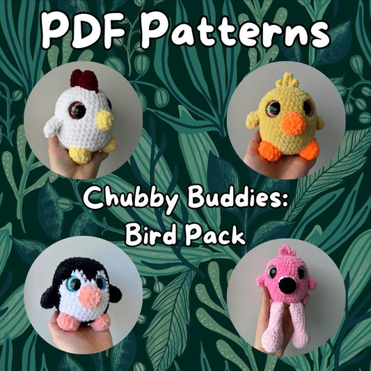 Chubby Buddies Bird Pack (PDF Pattern Bundle)