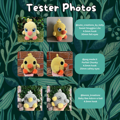 Chubby Buddies Bird Pack (PDF Pattern Bundle)