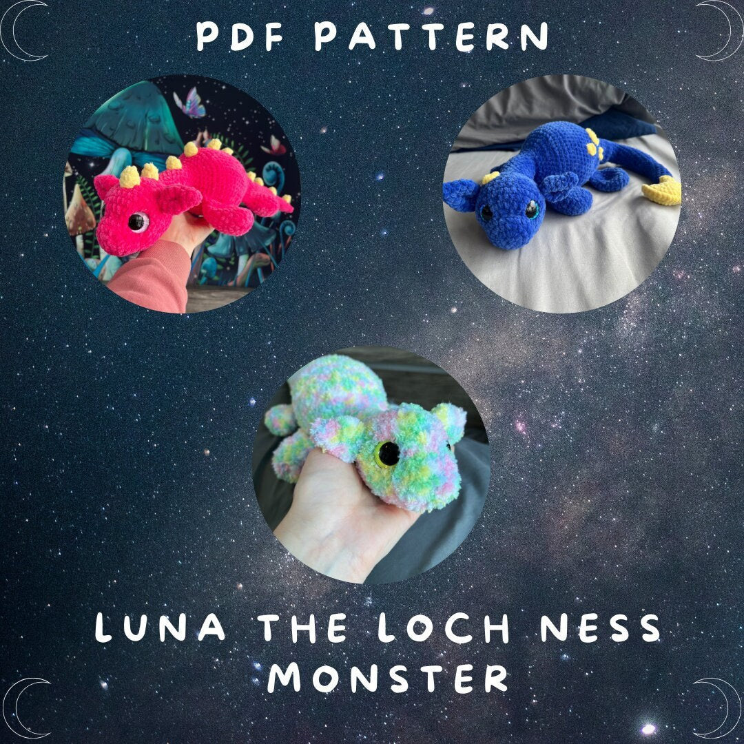 Luna the Loch Ness Monster (PDF Pattern)