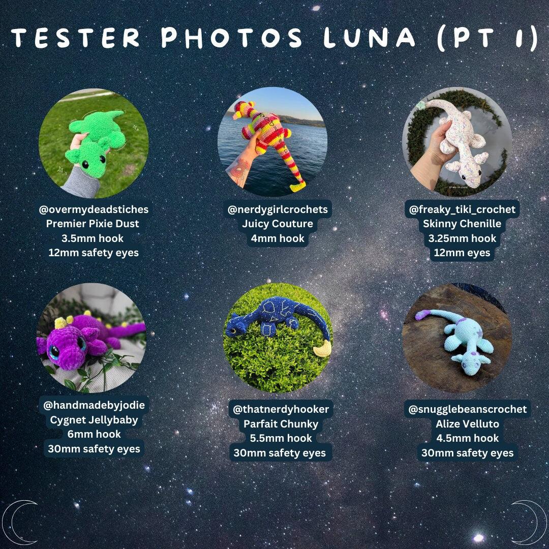 Luna and Lunula the Loch Ness Monsters (PDF Pattern Bundle)