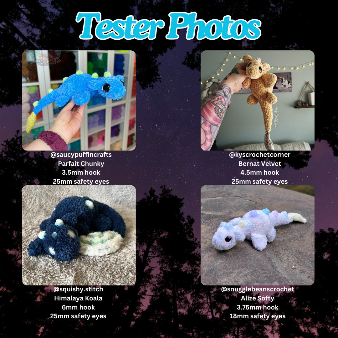 Lunula the Mini Loch Ness Monster (PDF Pattern)