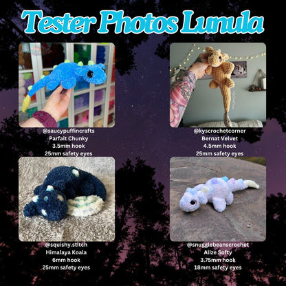 Luna and Lunula the Loch Ness Monsters (PDF Pattern Bundle)